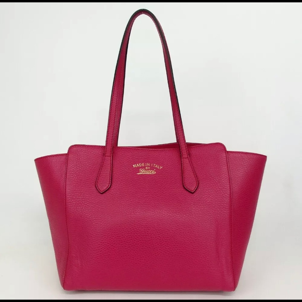 Gucci swing hot pink tote